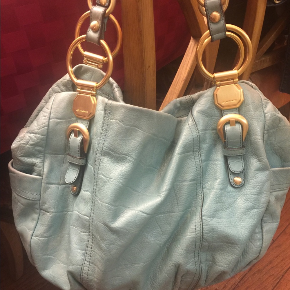 B, Makowsky Italian leather purse.